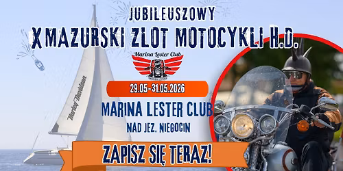 X Mazurski Zlot Motocykli Harley Davidson 29-31.05.2026