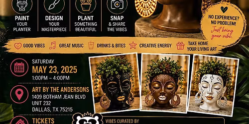Crowned in Green | DIY Head Planter Party Experience