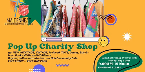 Pop Up Charity Shop & Coffee Morning