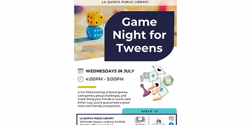 Game Night for Tweens