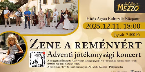 Cs\u00edk J\u00e1nos \u00e9s a Mezzo\/\/Kecskem\u00e9t\/\/ Zene a Rem\u00e9ny\u00e9rt - Adventi j\u00f3t\u00e9konys\u00e1gi koncert