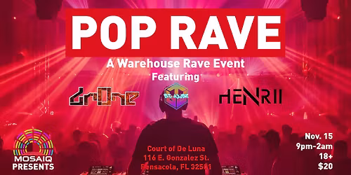 Pop Rave - A Warehouse Rave Event