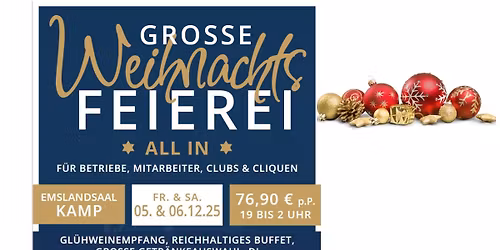 Grosse Weihnachtsfeierei 2025