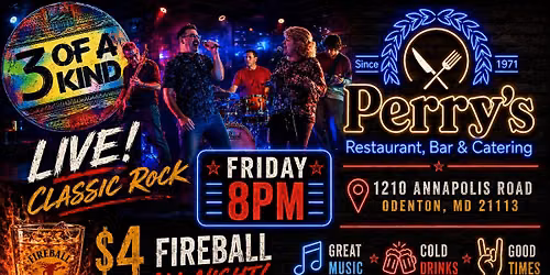 🎸 3 OF A KIND Live at Perry’s! 🎸