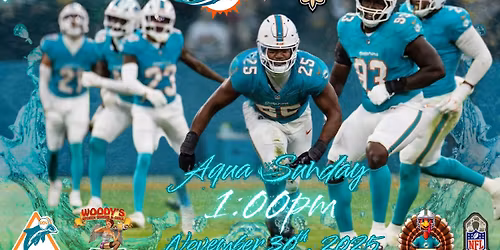 \ud83c\udf84\ud83d\udc2c Triangle Fins Club \u2013 Week 13 Watch Party: Aqua Sunday + Holiday Cheer! \ud83c\udfc8\ud83e\udde1