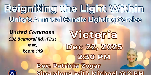 Reigniting the Light Within - Annual Christmas Candle Lighting Service - Unity