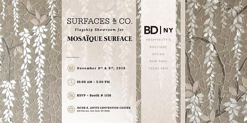Surfaces & Co. and Mosa\u00efque Surface - BDNY 2026