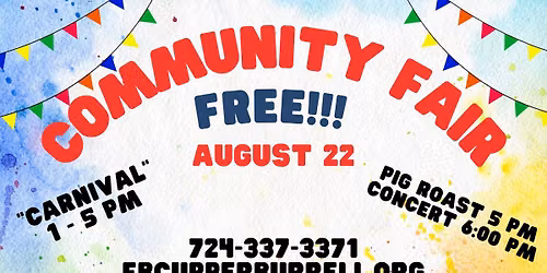 Community Fair - Carnival, Pig Roast & Concert