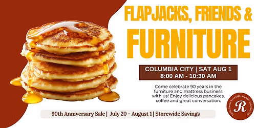 Flapjacks & Furniture | Reinholt's Celebrating 90 Years in Furniture & Mattress Business