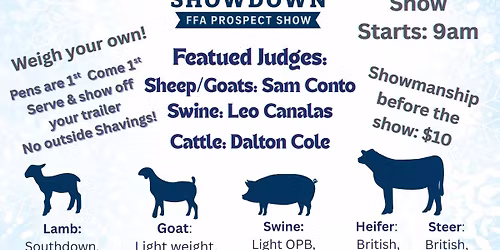 Grand Oaks Winter Showdown - FFA Prospect Show
