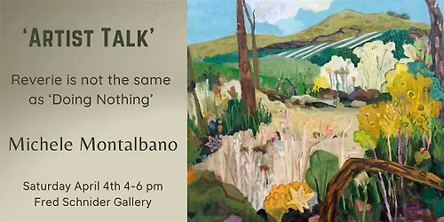 'Artist Talk' with painter Michele Montalbano