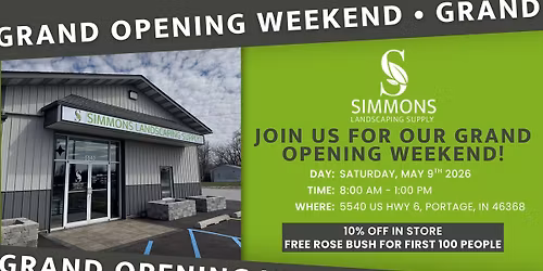 Simmons Landscaping Supply Grand Opening Weekend \ud83c\udf39