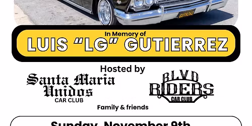 Benefit BBQ for Luis \u201cLG\u201d Gutierrez 