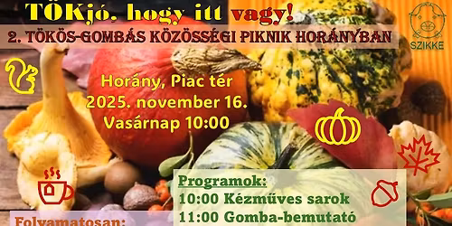 2. T\u00f6k\u00f6s-Gomb\u00e1s k\u00f6z\u00f6ss\u00e9gi piknik Hor\u00e1nyban