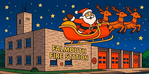 Santa\u2019s drive-through Grotto at Falmouth Fire Station