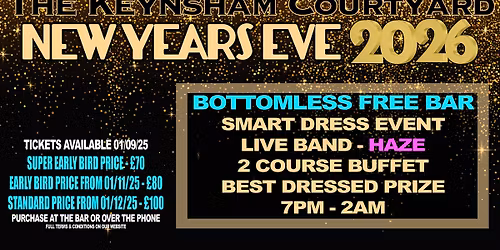 BOTTOMLESS NEW YEARS EVE - HELLO 2026!