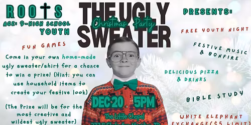 Roots Youth Ugly Sweater Christmas Party