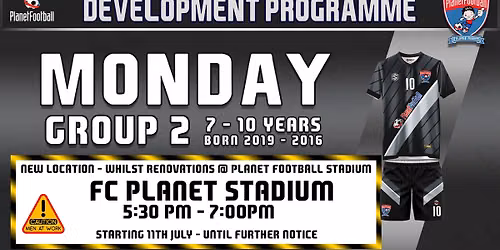 Monday - Development Programme (Group 2: 7-10 years)