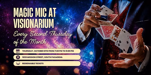 \u2728 MAGIC MIC \u2013 The Open Mic Magic Show at Visionarium \u2728