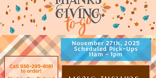 Thanksgiving To-Go Meals