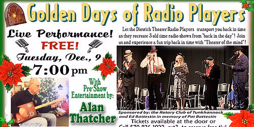 Dietrich Golden Days of Radio Players Performance