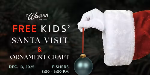 FREE Santa Visit & Ornament Craft