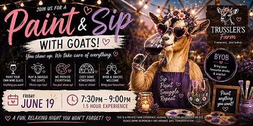 GOAT PAINT & SIP \u2013 BYOB