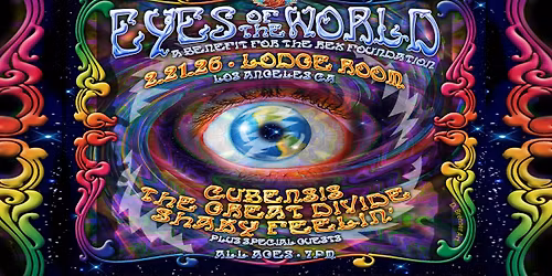 Eyes of the World: A Benefit for the Rex Foundation w\/ Cubensis, The Great Divide, & Shaky Feelin\u2019 