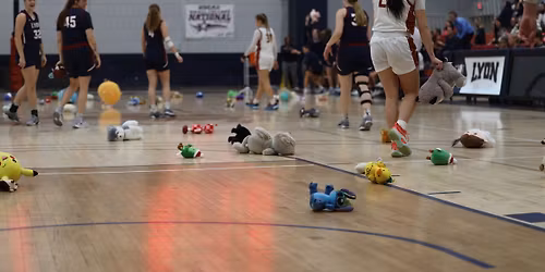 Furry Frenzy Toy Toss at Lyon College Basketball Game