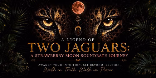 \ud83c\udf15 The Legend of Two Jaguars  \u2728 A Strawberry Moon Sound Bath Journey \u2728