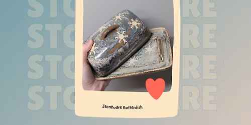 Stoneware Butterdish