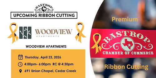 Premium ribbon cutting for Woodview Apartments