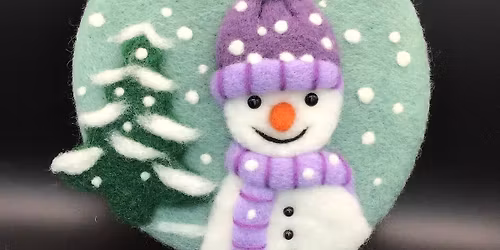 \u00a320 Needlefelt a cute snowman picture