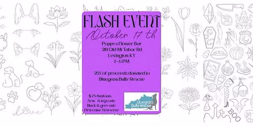 Tattoo Flash Event benefitting Bluegrass Bully Rescue