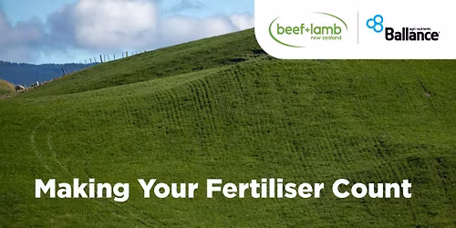 B+LNZ and Ballance Agri-Nutrients Making your Fertiliser Count Workshop