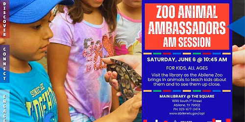 Zoo Animal Ambassadors (Main Library) — Abilene Public Library