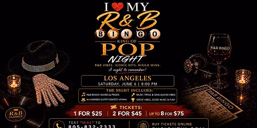 I \u2764\ufe0fR&B Bingo - Michael Jackson Night | Los Angeles