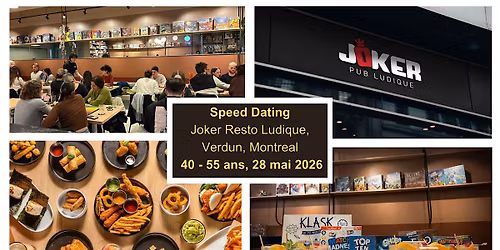 Speed Dating Verdun, 40 - 55 ans, 28 mai 2026