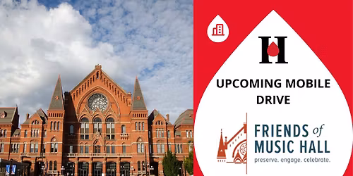 Music Hall Blood Drive with Hoxworth