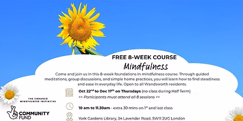 Free 8-Week Mindfulness & Meditation Course | Wandsworth