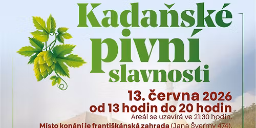 Kada\u0148sk\u00e9 pivn\u00ed slavnosti 2026