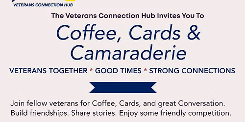 Coffee, Cards & Camaraderie at the Veterans Connection Hub