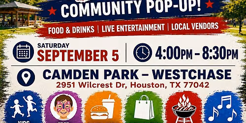 LABOR DAY POPUP at Camden Park- Westchase