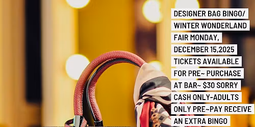 Winter Wonderland Designer Bingo~ Vendor Fair