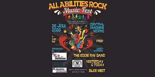 All Abilities Rock Music Fest w\/ Eddie Ray Band, Y&T, and Blue Mist