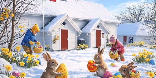 P\u00e5sketreff m\/jakten p\u00e5 p\u00e5skeegget og quiz \ud83d\udc23