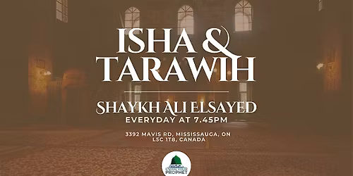 Isha Prayer & Tarawih