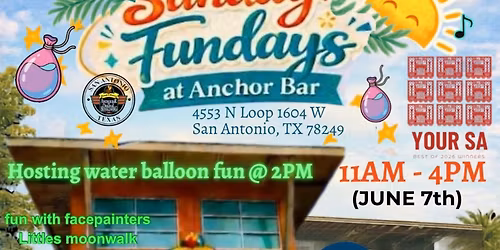 \ud83e\udef2\ud83c\udffcSix\/Seven\ud83e\udef1\ud83c\udffc Sunday Funday @ Anchor Bar SATx