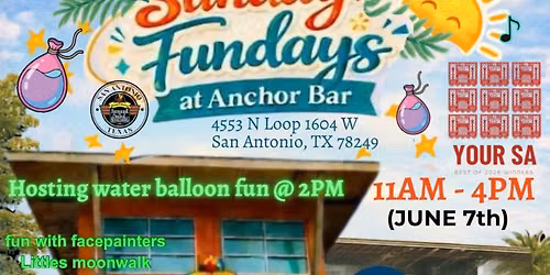 \ud83e\udef2\ud83c\udffcSix\/Seven\ud83e\udef1\ud83c\udffc Sunday Funday @ Anchor Bar SATx