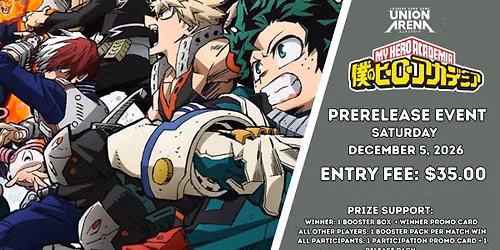 UNION ARENA My Hero Academia [UE25BT] Release Event